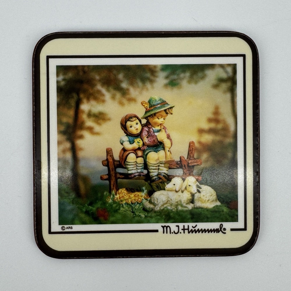 Vintage 1986 Hummel Coasters Set of 6 M.J. Hummel Papernell Made England Cottage - Picture 4 of 12